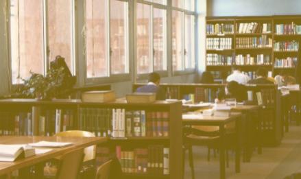 Lettura e studio in biblioteca