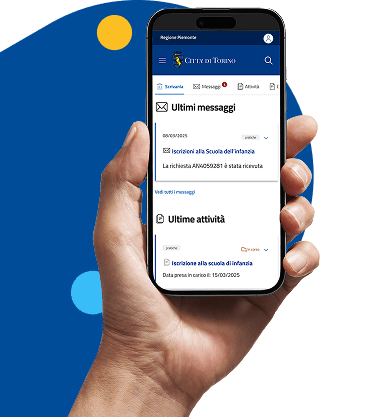 Anteprima area personale su smartphone